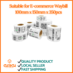 Thermal Shipping Labels 100x150mm 350 Sheets