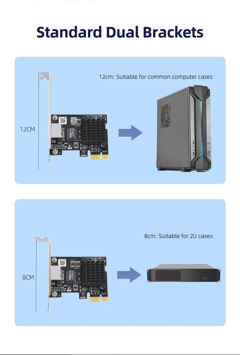 Home or office networks upgrading to 2.5G/5G speeds. Media creators and photographers working with large files on a NAS. Competitive gamers demanding minimal latency. Optimizing download/upload speeds for 2G or 5G fiber internet connections.